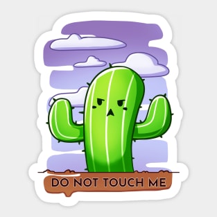 Grumpy Cactus Sticker